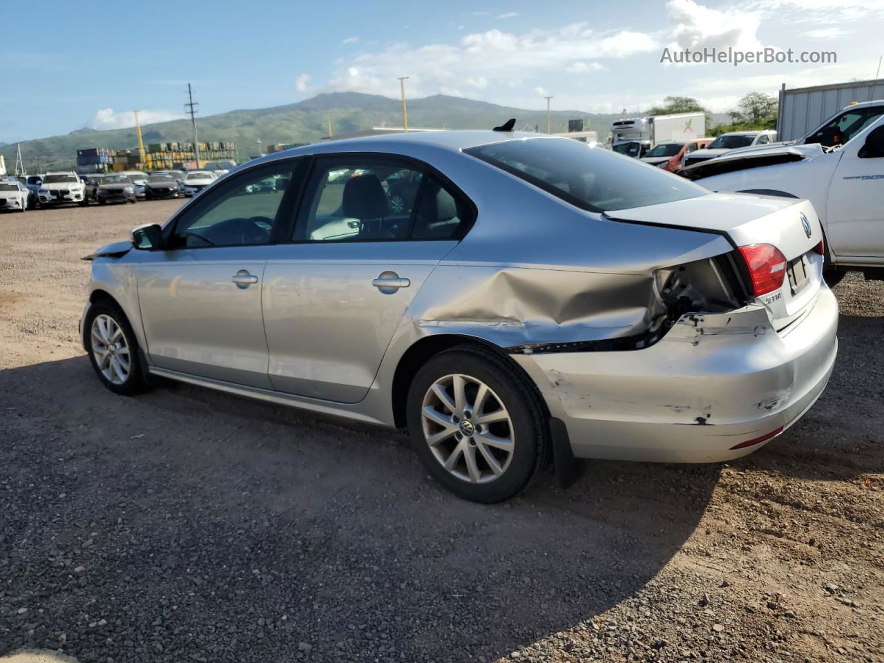 2012 Volkswagen Jetta Se Silver vin: 3VWDP7AJ1CM411676