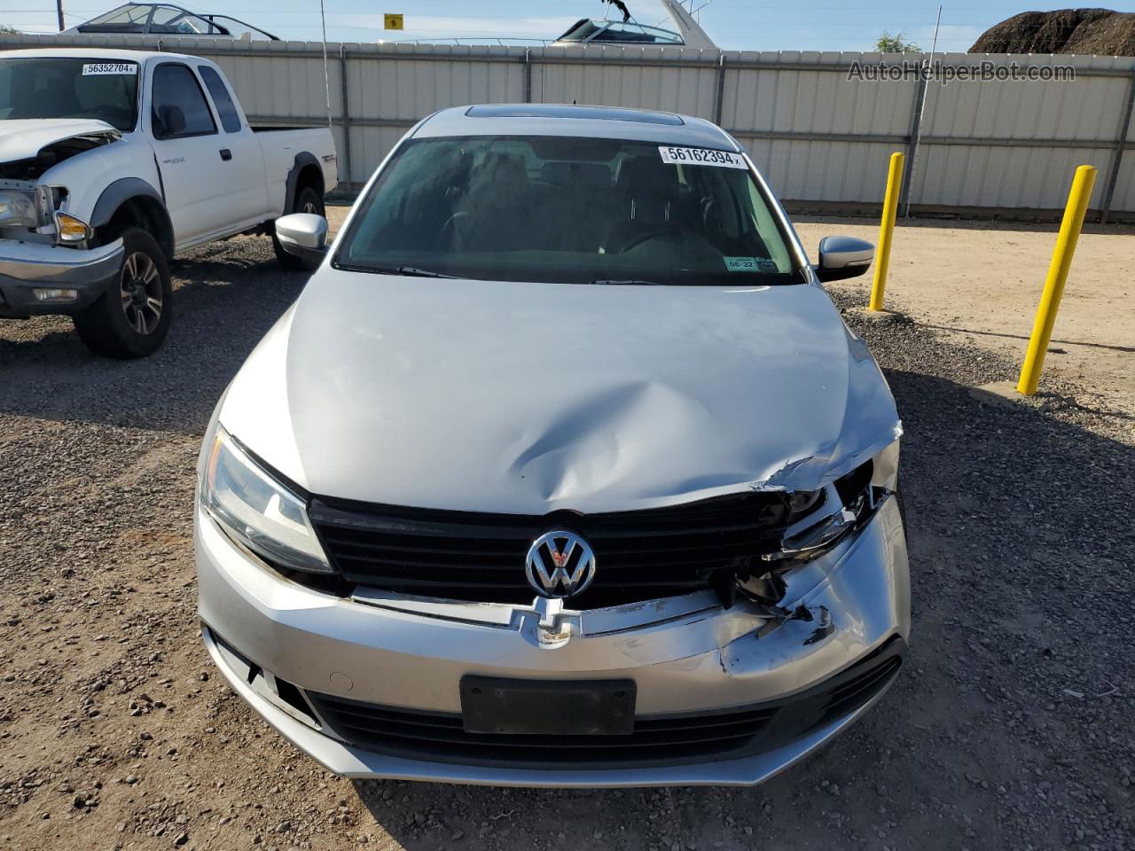 2012 Volkswagen Jetta Se Silver vin: 3VWDP7AJ1CM411676