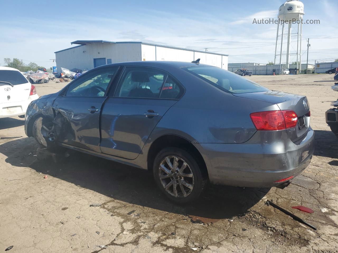 2012 Volkswagen Jetta Se Gray vin: 3VWDP7AJ1CM415596