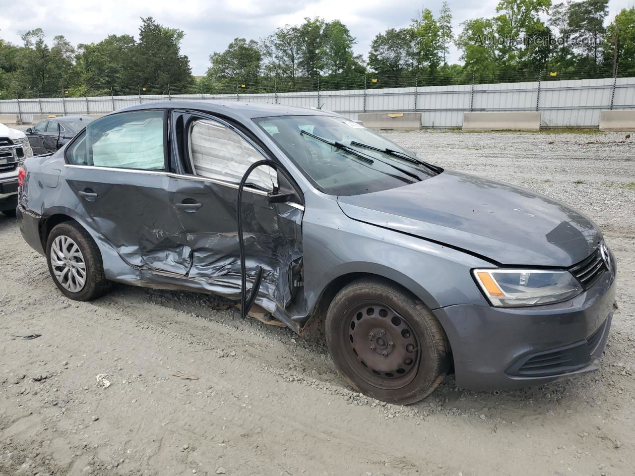 2013 Volkswagen Jetta Se Gray vin: 3VWDP7AJ1DM306248