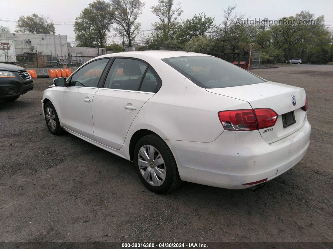 2013 Volkswagen Jetta 2.5l Se White vin: 3VWDP7AJ1DM376669