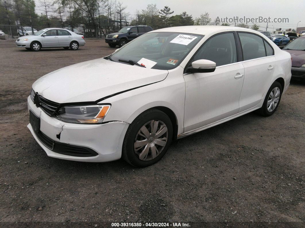 2013 Volkswagen Jetta 2.5l Se White vin: 3VWDP7AJ1DM376669