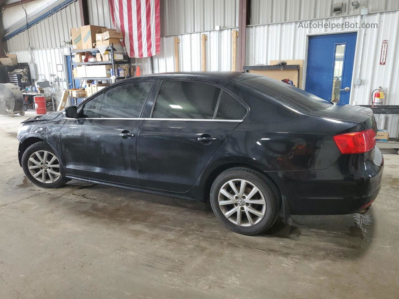 2013 Volkswagen Jetta Se Black vin: 3VWDP7AJ1DM397070