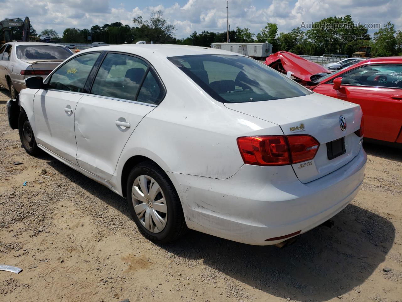 2013 Volkswagen Jetta Se White vin: 3VWDP7AJ1DM407628