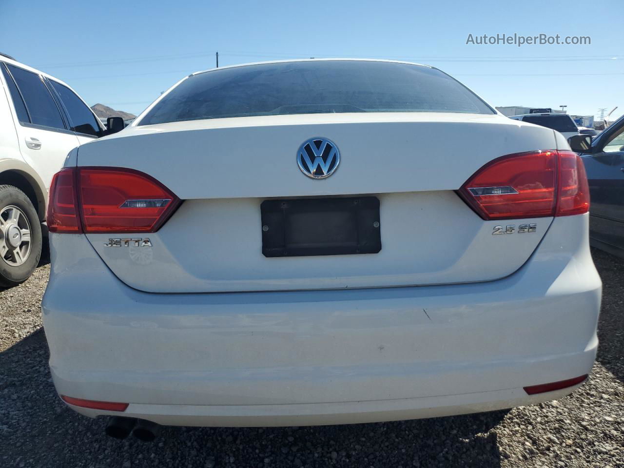 2013 Volkswagen Jetta Se White vin: 3VWDP7AJ1DM440614