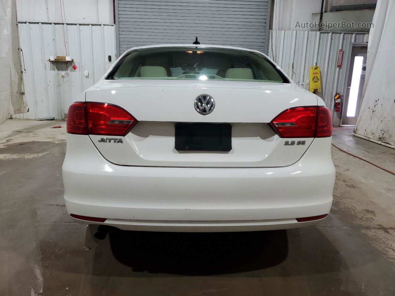 2013 Volkswagen Jetta Se White vin: 3VWDP7AJ1DM449555