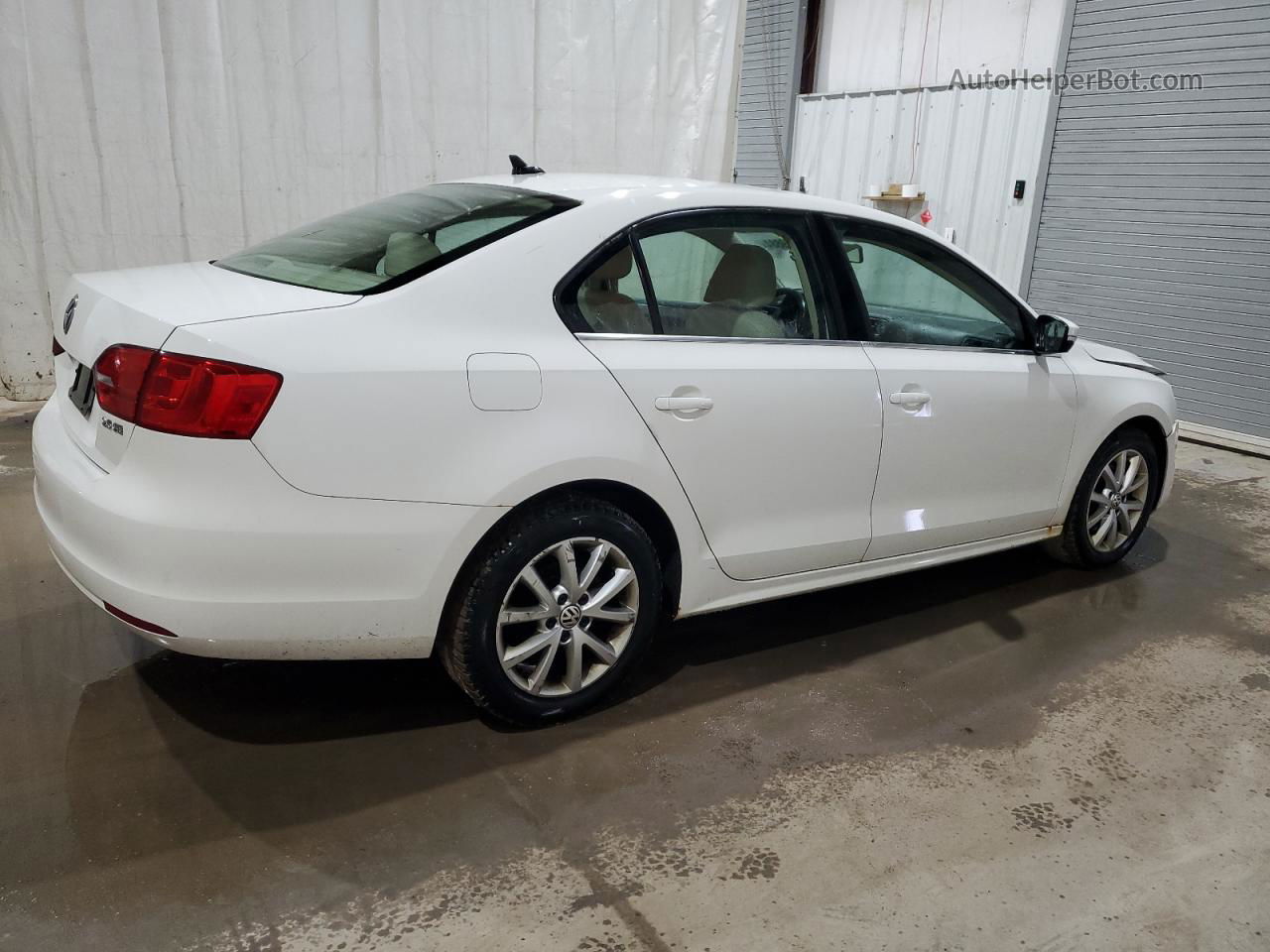 2013 Volkswagen Jetta Se White vin: 3VWDP7AJ1DM449555