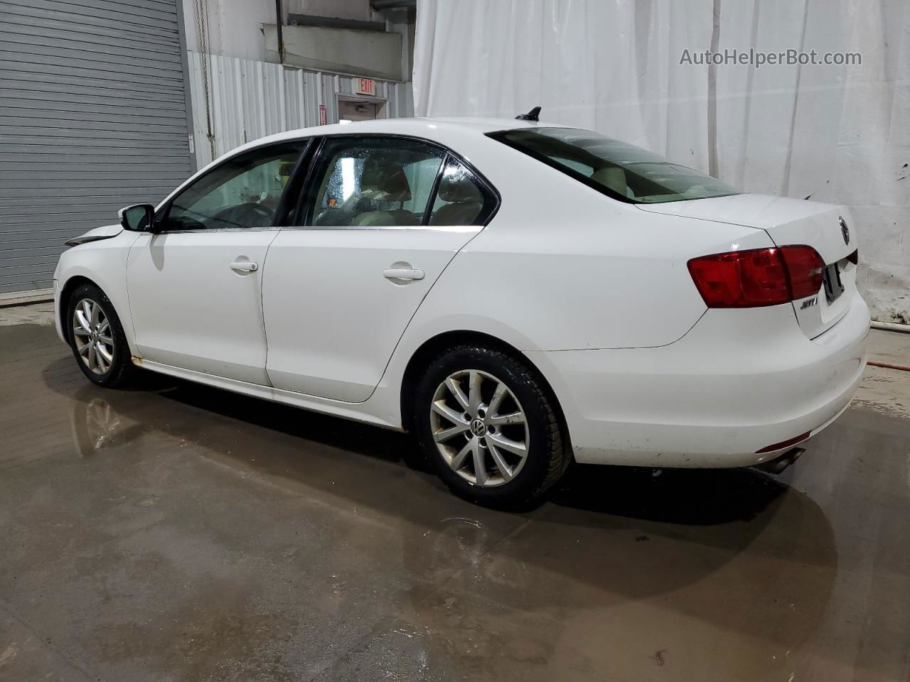 2013 Volkswagen Jetta Se White vin: 3VWDP7AJ1DM449555