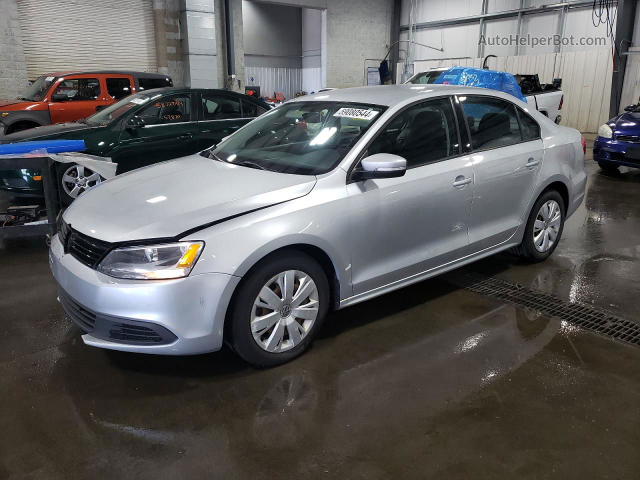 2012 Volkswagen Jetta Se Silver vin: 3VWDP7AJ2CM085595