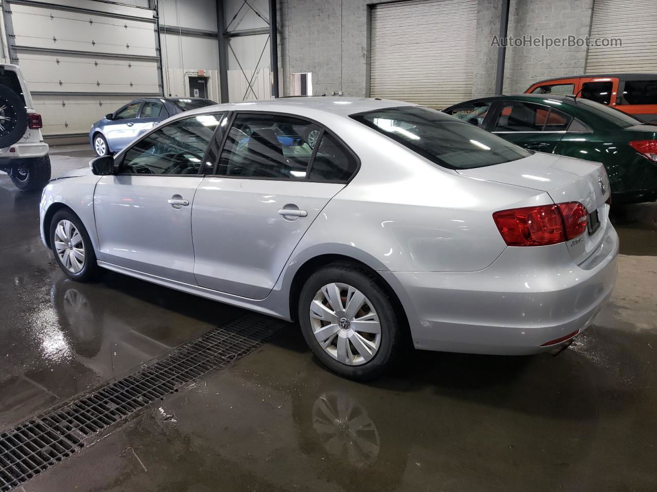 2012 Volkswagen Jetta Se Silver vin: 3VWDP7AJ2CM085595