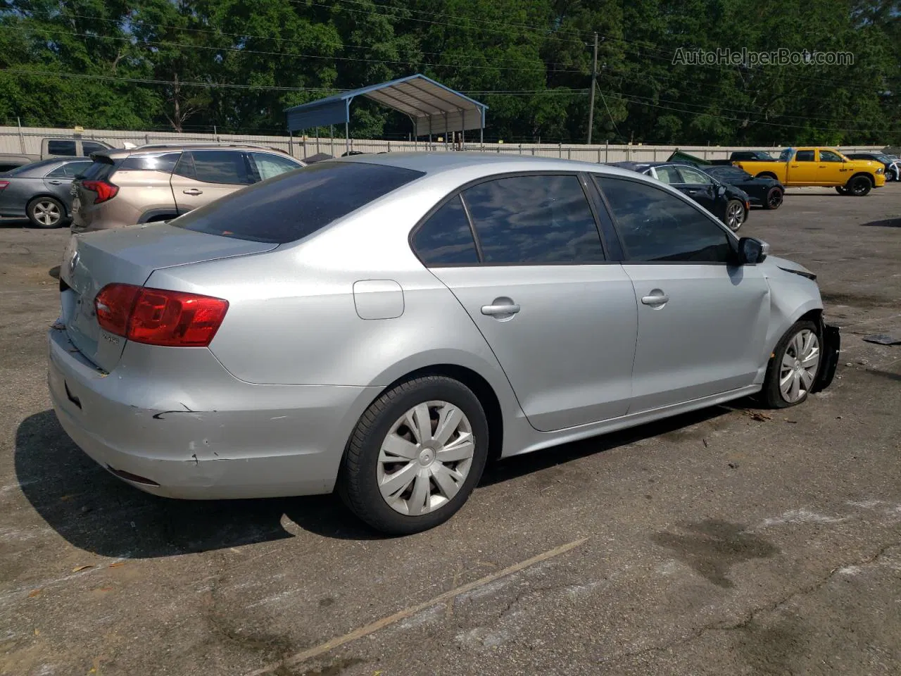 2012 Volkswagen Jetta Se Silver vin: 3VWDP7AJ2CM112777