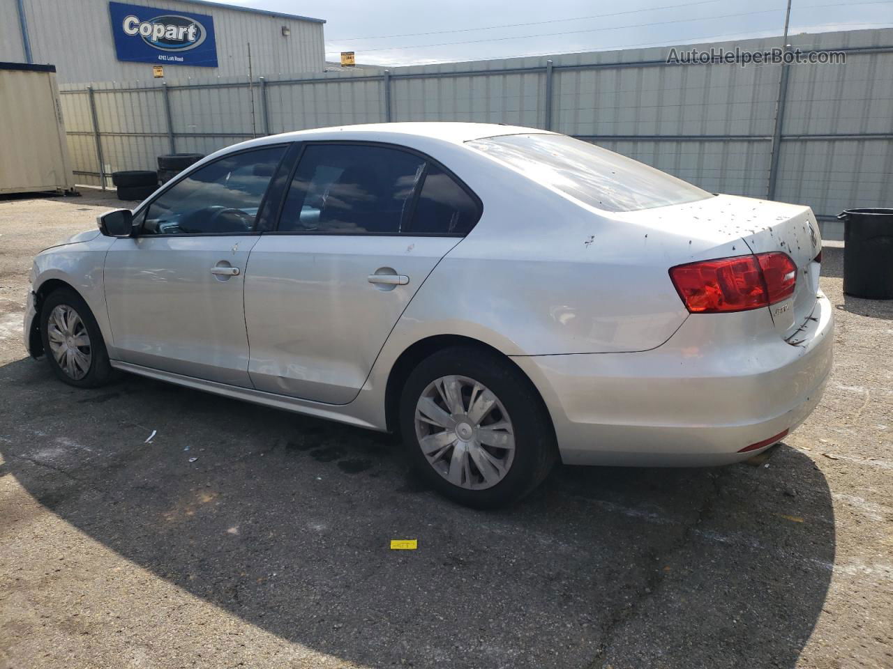 2012 Volkswagen Jetta Se Silver vin: 3VWDP7AJ2CM112777