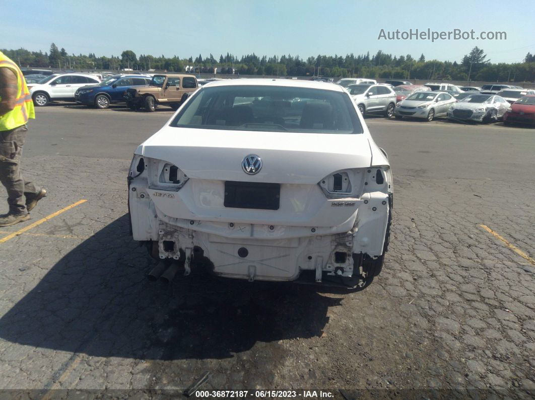 2012 Volkswagen Jetta 2.5l Se White vin: 3VWDP7AJ2CM129742