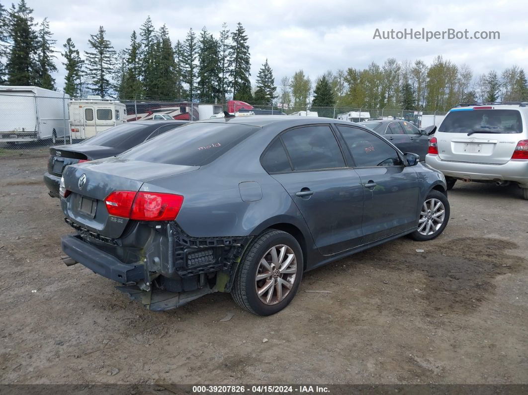 2012 Volkswagen Jetta 2.5l Se Gray vin: 3VWDP7AJ2CM377358