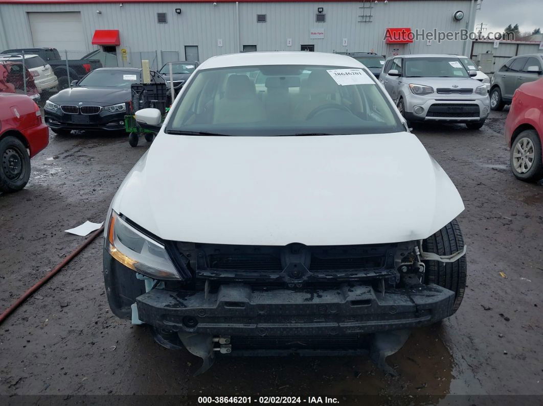 2012 Volkswagen Jetta 2.5l Se White vin: 3VWDP7AJ2CM415719