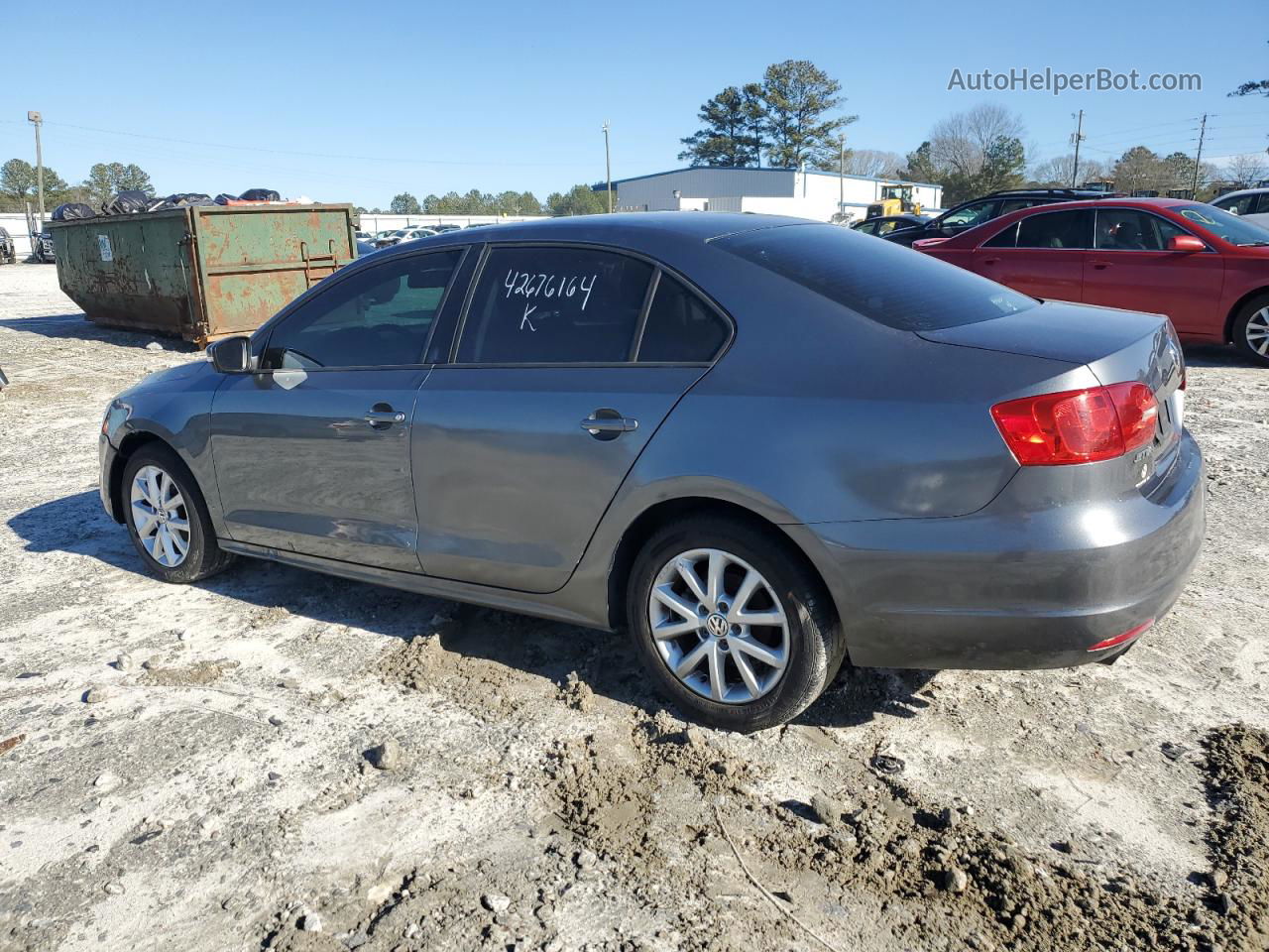 2012 Volkswagen Jetta Se Серый vin: 3VWDP7AJ2CM420645