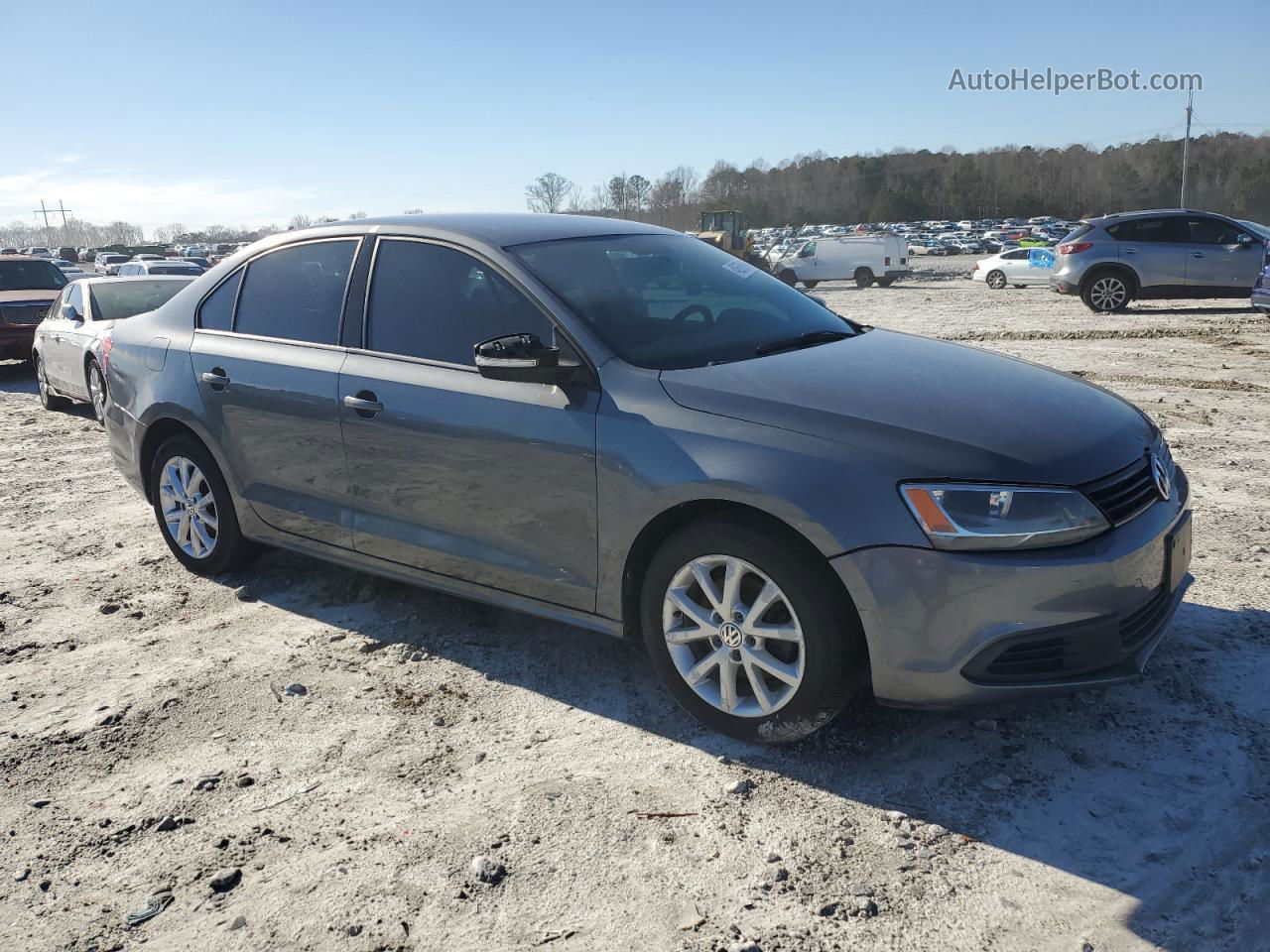 2012 Volkswagen Jetta Se Gray vin: 3VWDP7AJ2CM420645