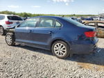 2012 Volkswagen Jetta Se Blue vin: 3VWDP7AJ2CM457209