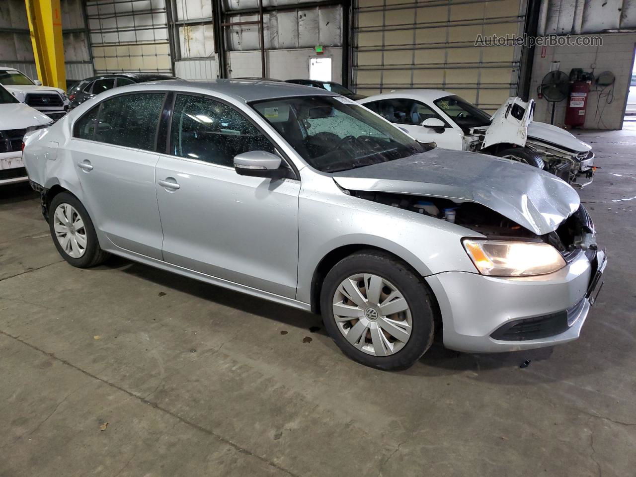 2013 Volkswagen Jetta Se Серебряный vin: 3VWDP7AJ2DM282820