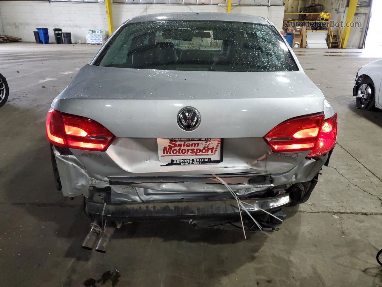 2013 Volkswagen Jetta Se Silver vin: 3VWDP7AJ2DM282820