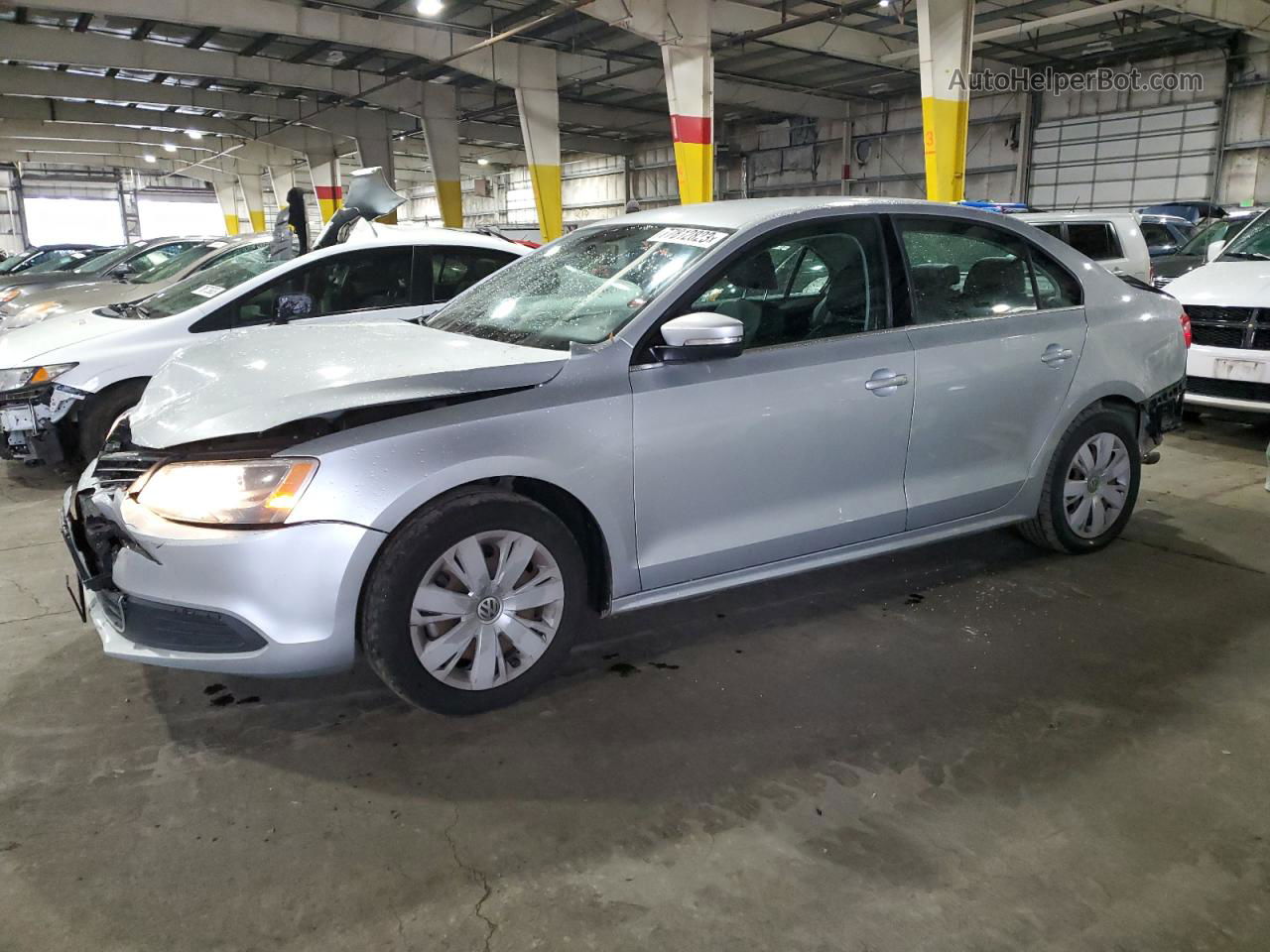 2013 Volkswagen Jetta Se Серебряный vin: 3VWDP7AJ2DM282820