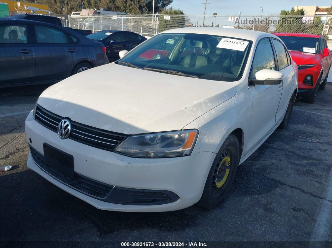 2013 Volkswagen Jetta 2.5l Se White vin: 3VWDP7AJ2DM292506