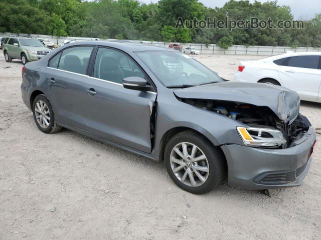 2013 Volkswagen Jetta Se Gray vin: 3VWDP7AJ2DM350128