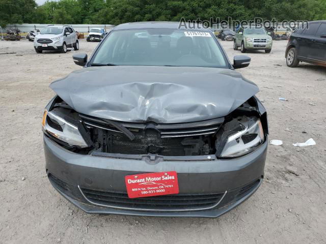 2013 Volkswagen Jetta Se Gray vin: 3VWDP7AJ2DM350128