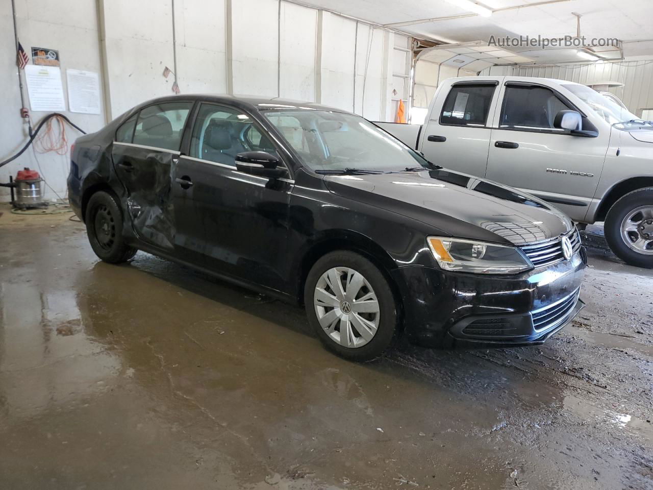 2013 Volkswagen Jetta Se Black vin: 3VWDP7AJ2DM380262