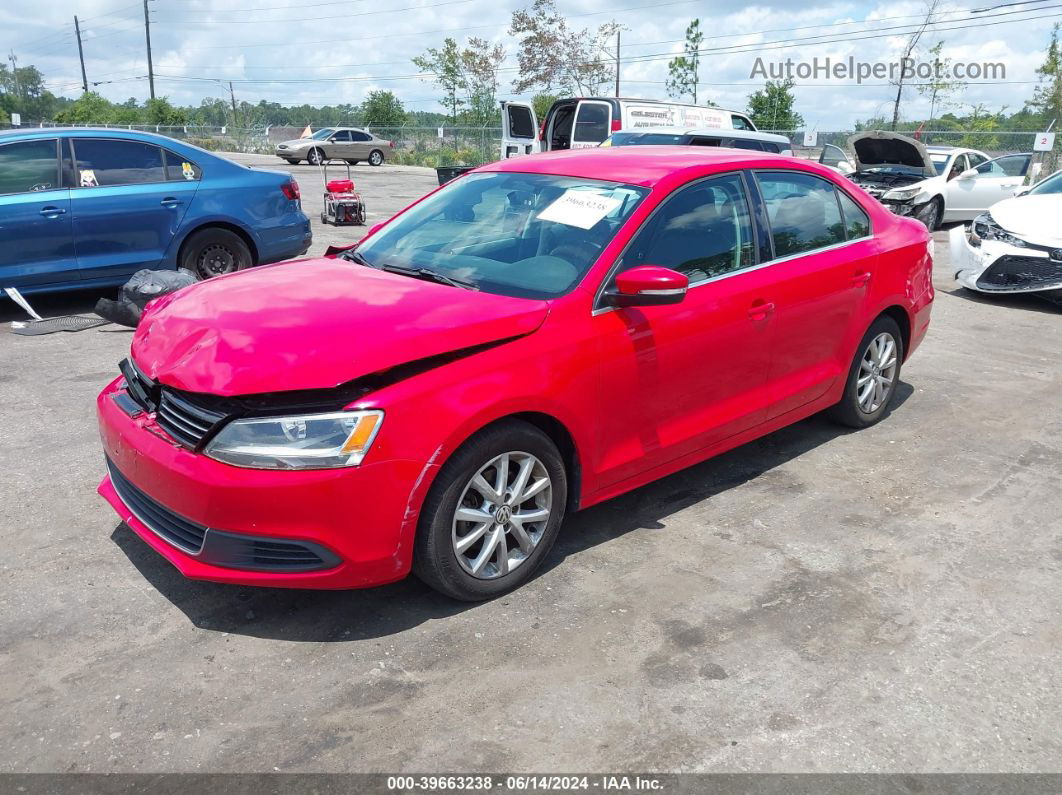 2013 Volkswagen Jetta 2.5l Se Red vin: 3VWDP7AJ2DM405886