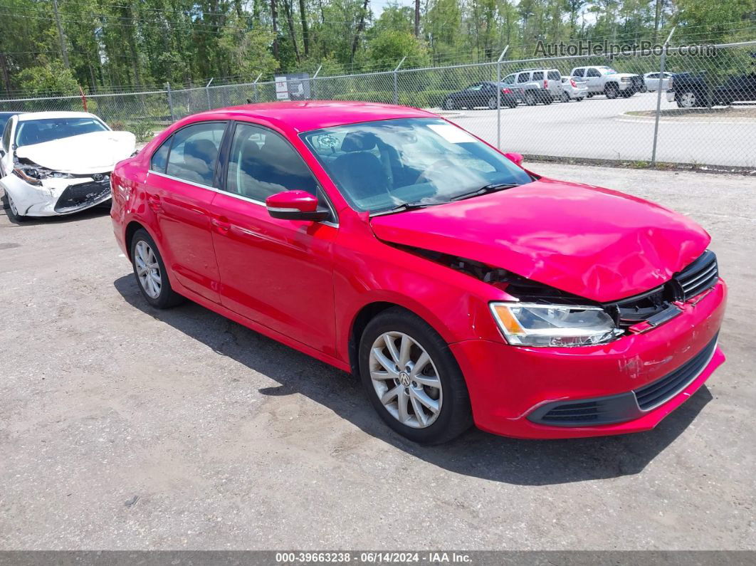 2013 Volkswagen Jetta 2.5l Se Red vin: 3VWDP7AJ2DM405886