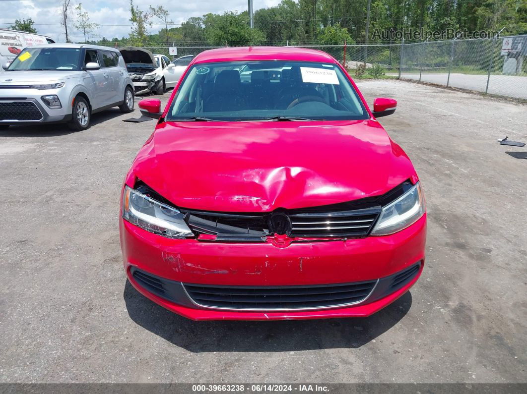 2013 Volkswagen Jetta 2.5l Se Red vin: 3VWDP7AJ2DM405886