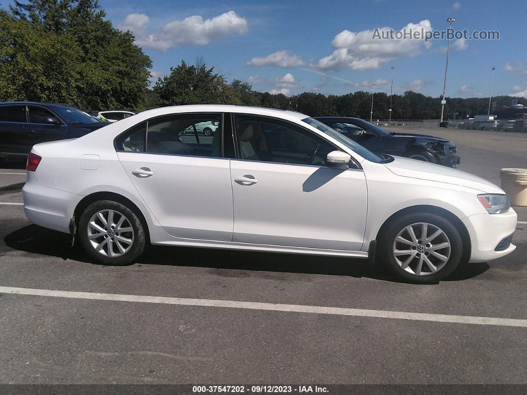 2013 Volkswagen Jetta Sedan Se W/convenience/sunroof White vin: 3VWDP7AJ2DM444901