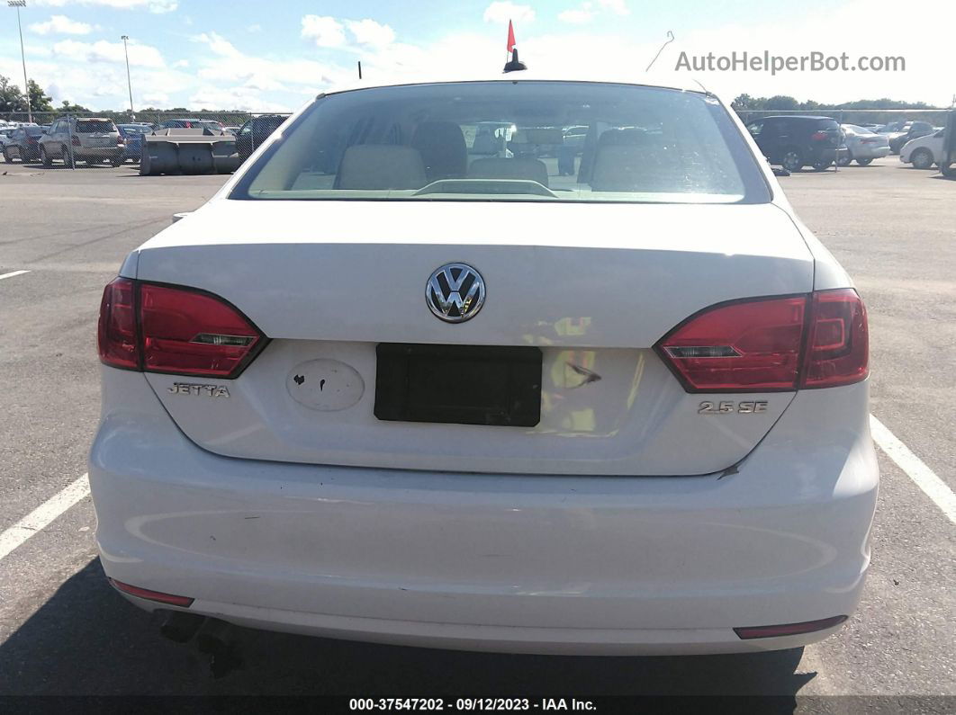 2013 Volkswagen Jetta Sedan Se W/convenience/sunroof White vin: 3VWDP7AJ2DM444901