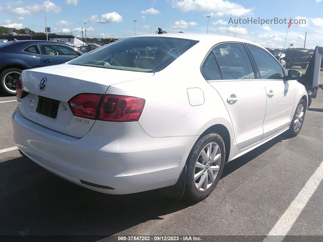 2013 Volkswagen Jetta Sedan Se W/convenience/sunroof White vin: 3VWDP7AJ2DM444901