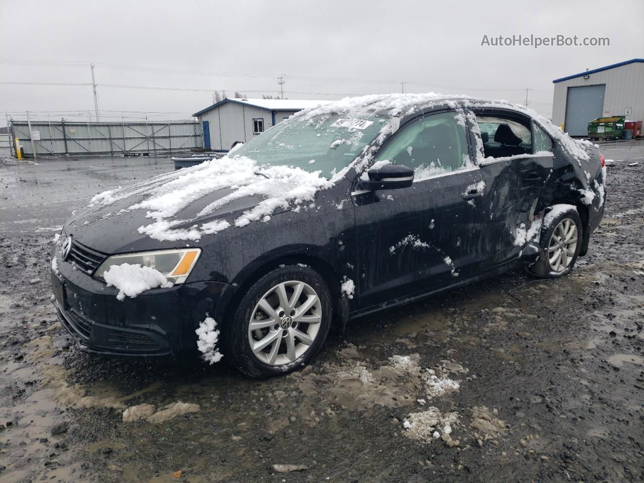 2013 Volkswagen Jetta Se Black vin: 3VWDP7AJ2DM447412