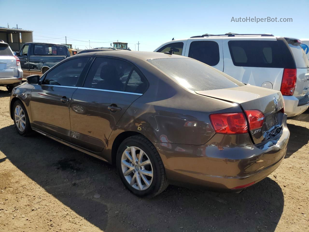 2013 Volkswagen Jetta Se Brown vin: 3VWDP7AJ2DM447555