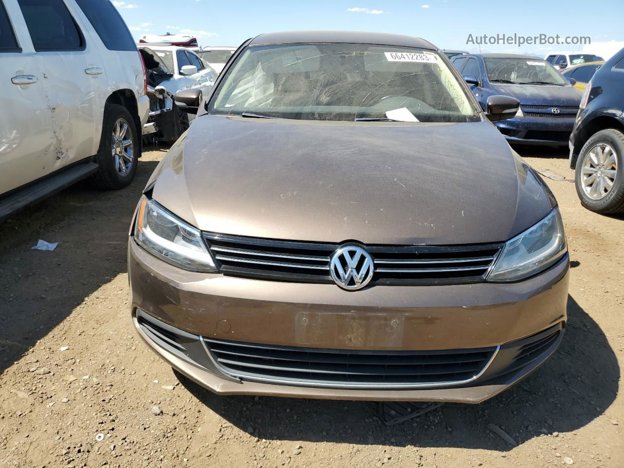 2013 Volkswagen Jetta Se Brown vin: 3VWDP7AJ2DM447555