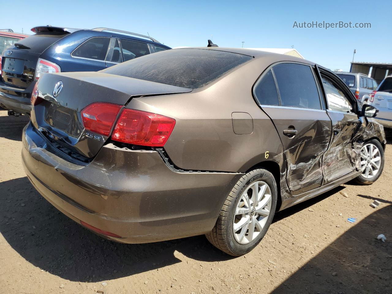 2013 Volkswagen Jetta Se Коричневый vin: 3VWDP7AJ2DM447555