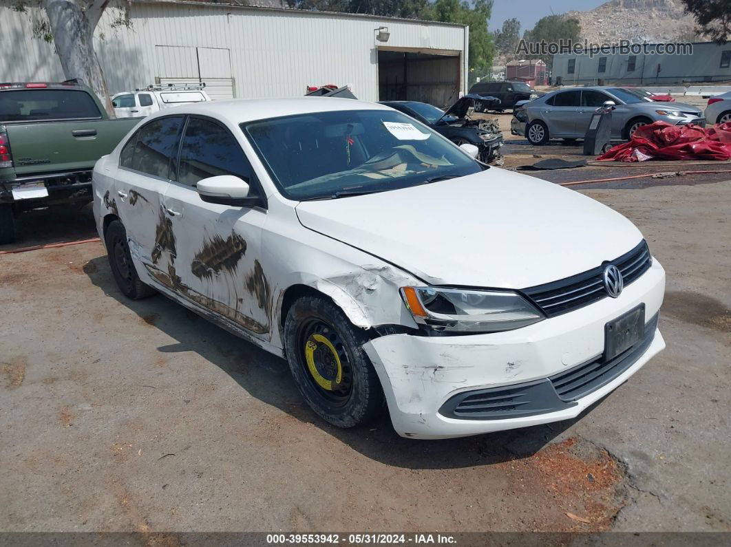 2013 Volkswagen Jetta 2.5l Se White vin: 3VWDP7AJ2DM455509