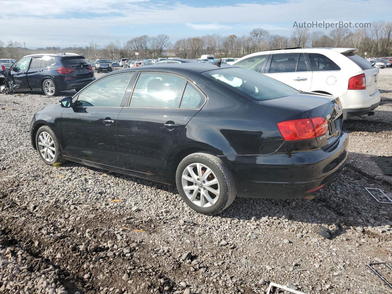 2012 Volkswagen Jetta Se Black vin: 3VWDP7AJ3CM066604