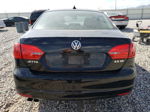 2012 Volkswagen Jetta Se Black vin: 3VWDP7AJ3CM305164