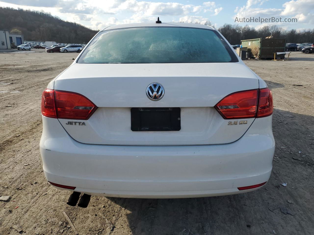 2012 Volkswagen Jetta Se White vin: 3VWDP7AJ3CM306511