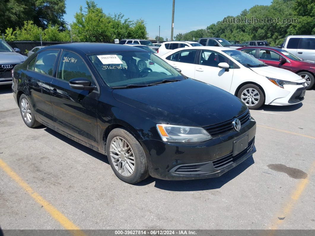 2012 Volkswagen Jetta 2.5l Se Черный vin: 3VWDP7AJ3CM307884