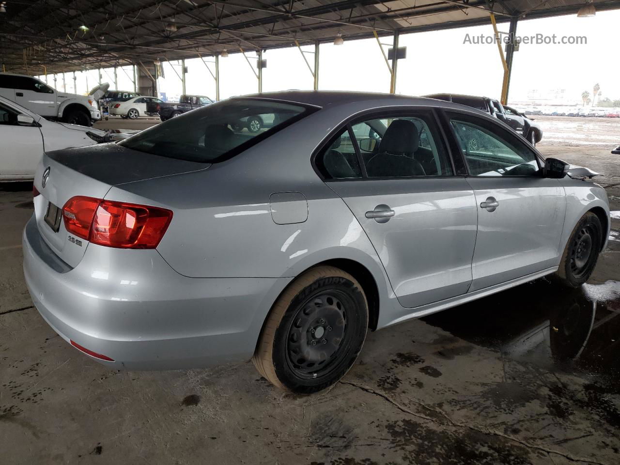 2012 Volkswagen Jetta Se Silver vin: 3VWDP7AJ3CM309473