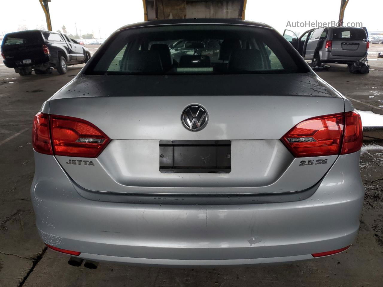 2012 Volkswagen Jetta Se Silver vin: 3VWDP7AJ3CM309473