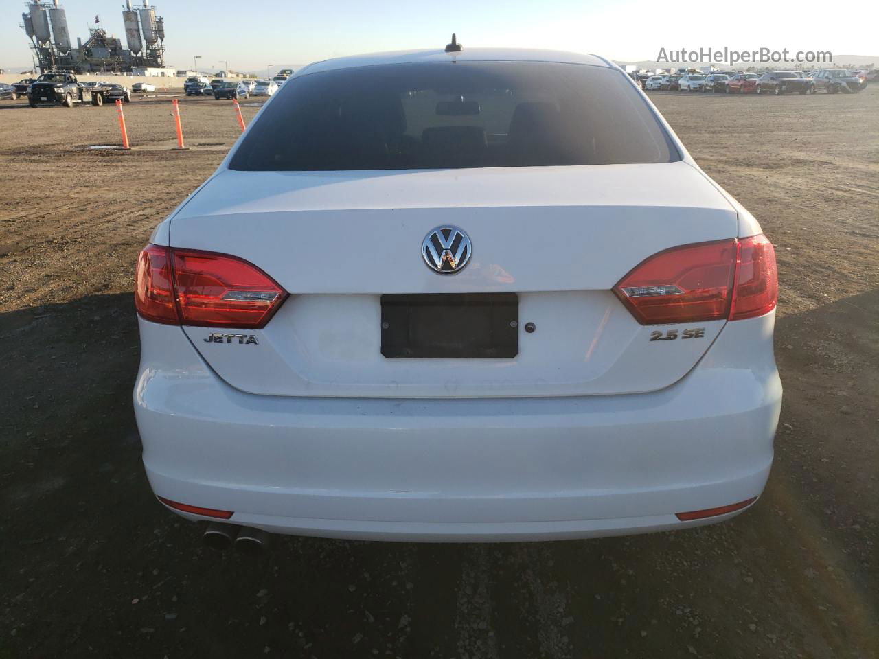 2012 Volkswagen Jetta Se White vin: 3VWDP7AJ3CM365719