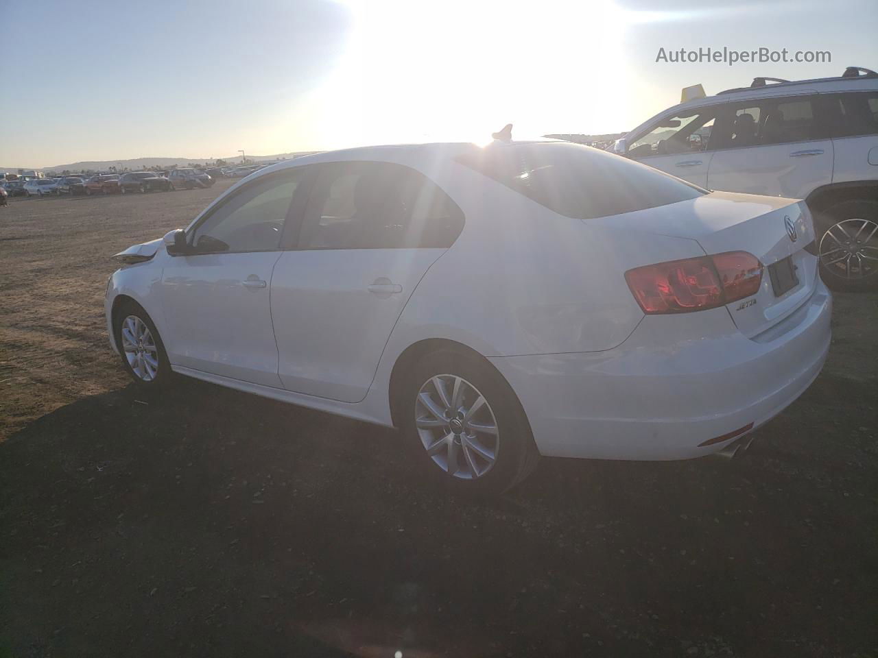 2012 Volkswagen Jetta Se White vin: 3VWDP7AJ3CM365719