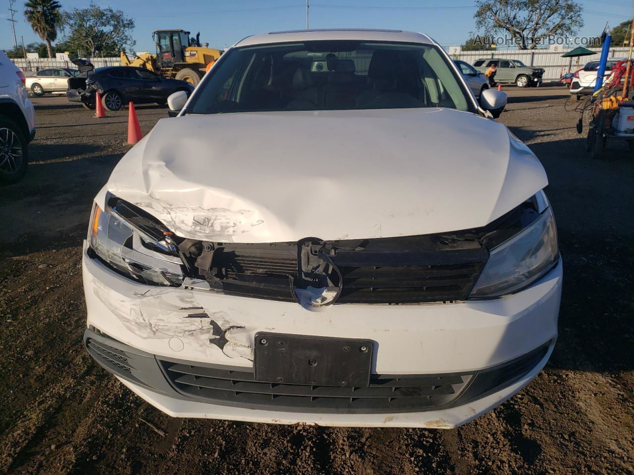 2012 Volkswagen Jetta Se White vin: 3VWDP7AJ3CM365719