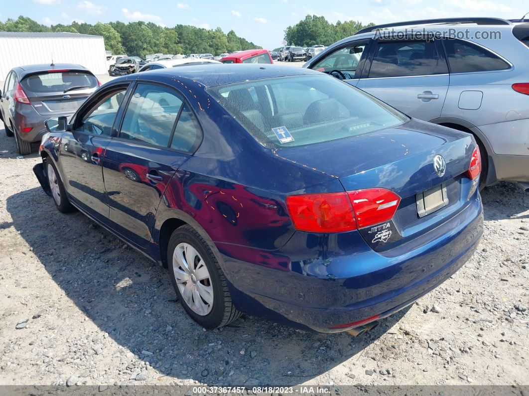 2012 Volkswagen Jetta Sedan Se Pzev Blue vin: 3VWDP7AJ3CM382598